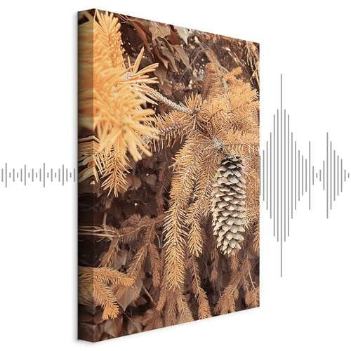 Leinwandbild Złota szyszka 20×30 cm, Standardleinwand