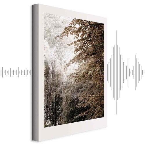Картина на холсте Park w sepii 20×30 см, стандартный холст