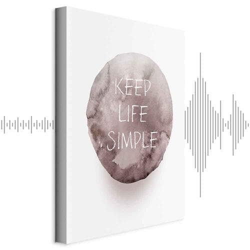 Картина на полотні Keep Life Simple 20×30 см, стандартне полотно