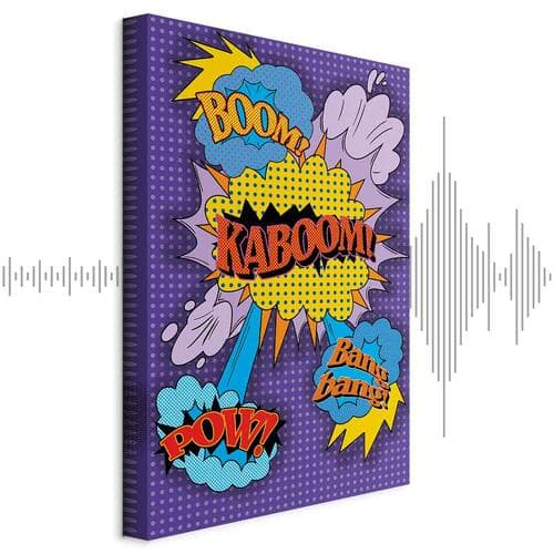 Leinwandbild Kaboom! 20×30 cm, Standardleinwand