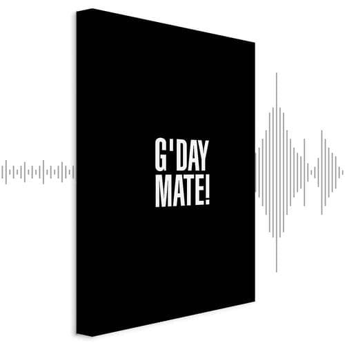 Obraz na płótnie G'day Mate 20×30 cm, płótno standard