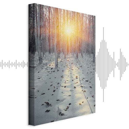 Leinwandbild Zimowe popołudnie 20×30 cm, Standardleinwand