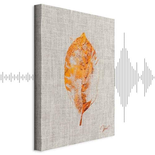 Leinwandbild Złota flora 20×30 cm, Standardleinwand