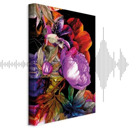 Картина на холсте Natura w kolorach lata - kwiatowy ogród inspiracji 20×30 см, стандартный холст