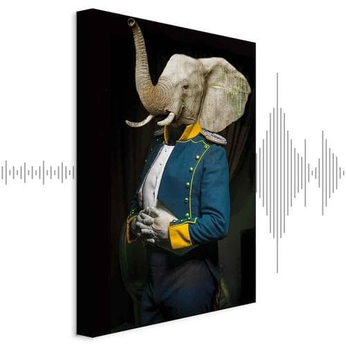 Картина на холсте Audiencja 20×30 см, стандартный холст