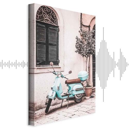 Картина на холсте Kultowa vespa 20×30 см, стандартный холст