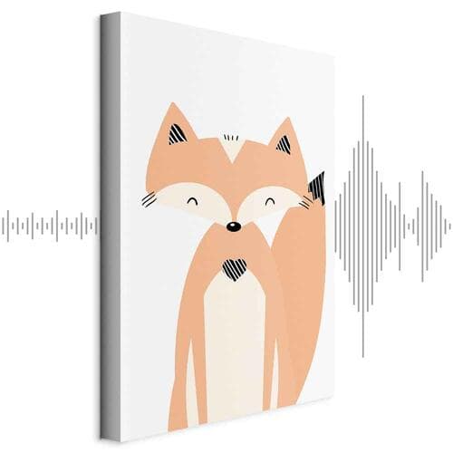 Leinwandbild Wesoły lisek 20×30 cm, Standardleinwand