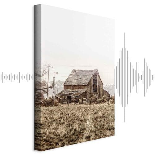 Leinwandbild Opuszczone ranczo 20×30 cm, Standardleinwand