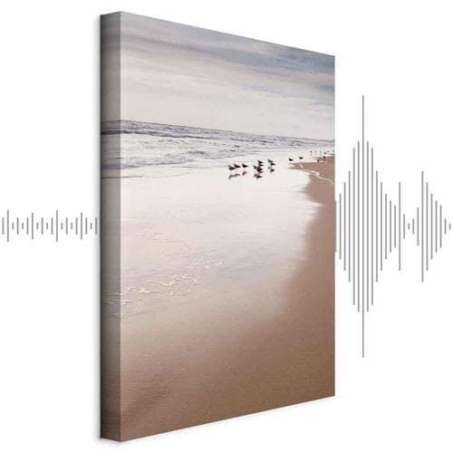 Картина на холсте Jesienna plaża 20×30 см, стандартный холст