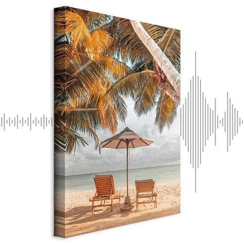 Картина на холсте Palmowy parasol 20×30 см, стандартный холст