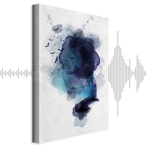 Canvas print Błękitne wspomnienie 20×30 cm, standard canvas