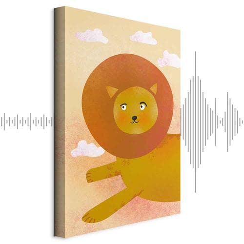 Leinwandbild Lwia zabawa 20×30 cm, Standardleinwand