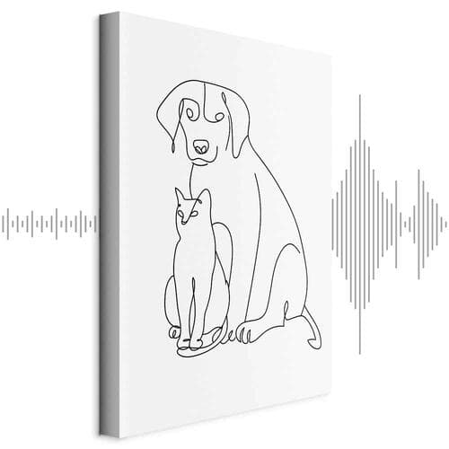 Canvas print Najlepsi przyjaciele 20×30 cm, standard canvas