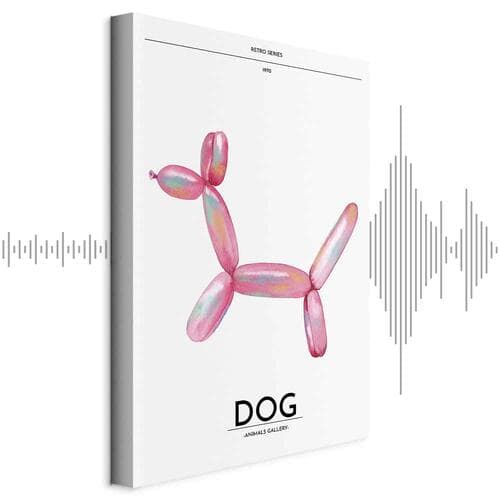 Картина на полотні Holo-Dog - Kolorowy pies w stylu retro 20×30 см, стандартне полотно