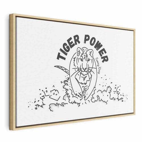 Canvas print Tiger power szeroki 60×40 cm, standard canvas