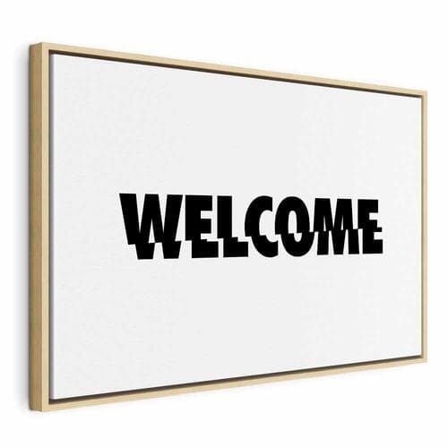 Canvas print Welcome szeroki 60×40 cm, standard canvas