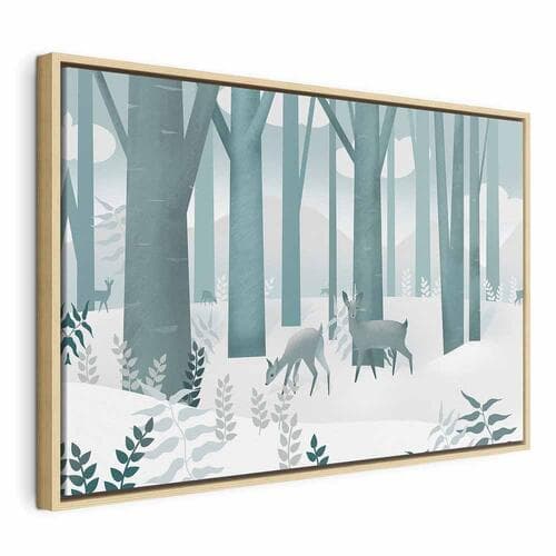 Leinwandbild Bajkowy las szeroki - pierwszy wariant 60×40 cm, Standardleinwand