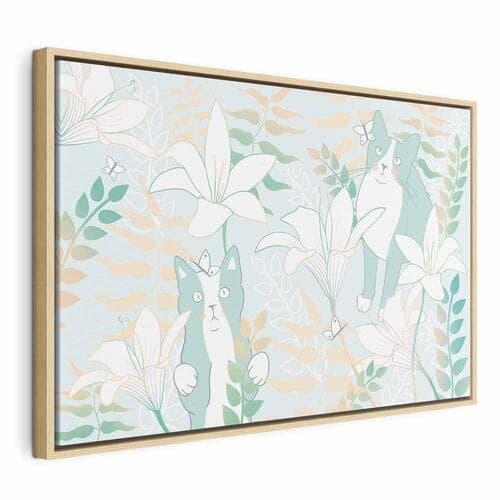 Leinwandbild Kocie sprawy szeroki - trzeci wariant 60×40 cm, Standardleinwand