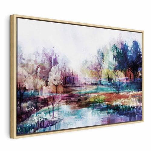 Leinwandbild Świat w farbach szeroki 60×40 cm, Standardleinwand