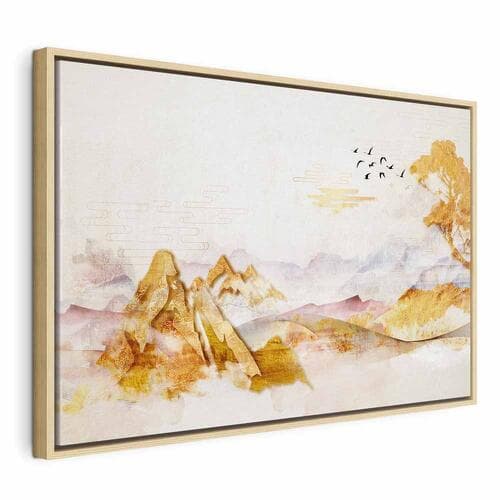 Leinwandbild Złote góry szeroki 60×40 cm, Standardleinwand