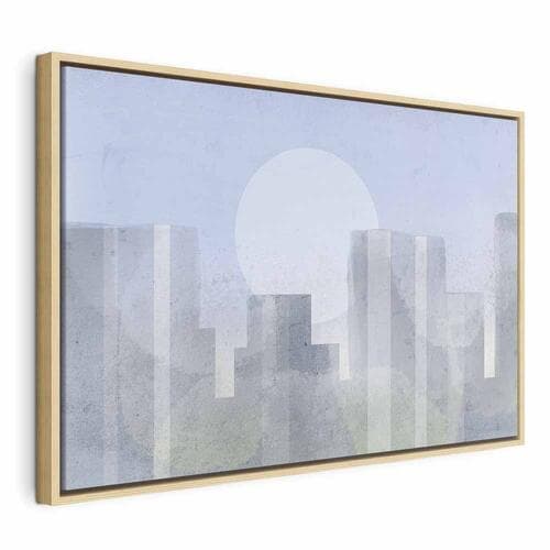 Leinwandbild Nowoczesne miasto szeroki - pierwszy wariant 60×40 cm, Standardleinwand