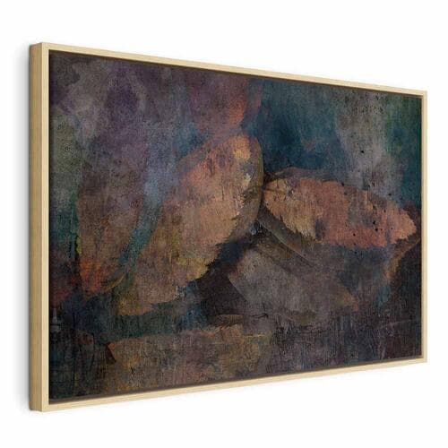 Картина на холсте Miedziane liście szeroki 60×40 см, стандартный холст