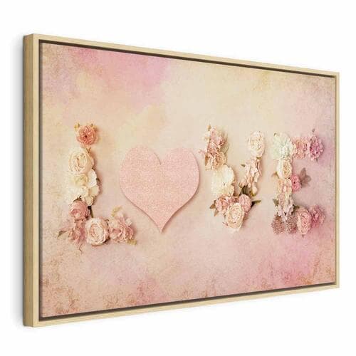 Leinwandbild Czas na miłość szeroki 60×40 cm, Standardleinwand