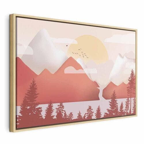 Canvas print Krajobraz o zachodzie szeroki 90×60 cm, standard canvas