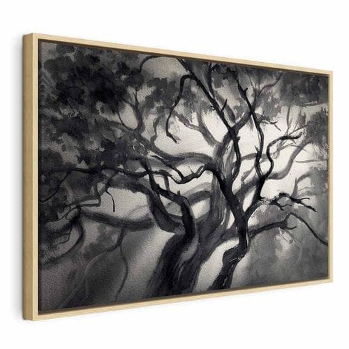 Leinwandbild Rozświetlone gałęzie szeroki 90×60 cm, Standardleinwand