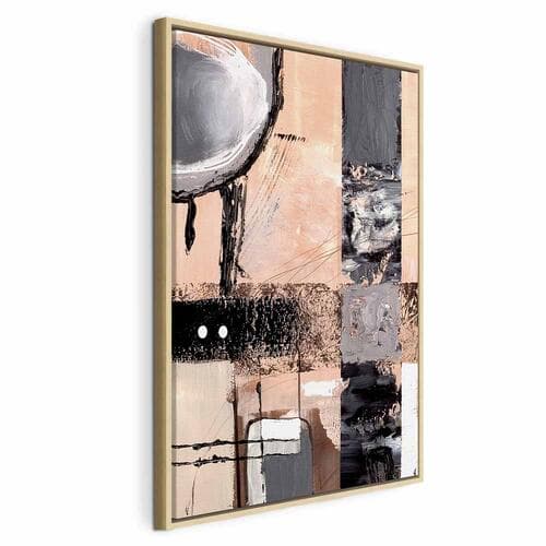 Canvas print Zaklęte wizje - artystyczne tło w abstrakcyjnej formie 40×60 cm, standard canvas