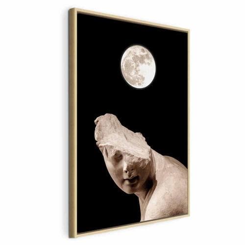 Картина на холсте Księżyc i posąg 40×60 см, стандартный холст