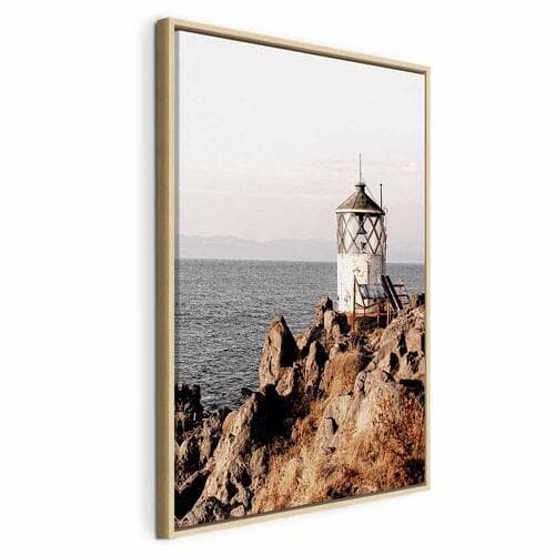 Obraz na płótnie Latarnia na klifie 40×60 cm, płótno standard