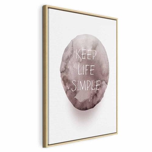 Картина на полотні Keep Life Simple 40×60 см, стандартне полотно