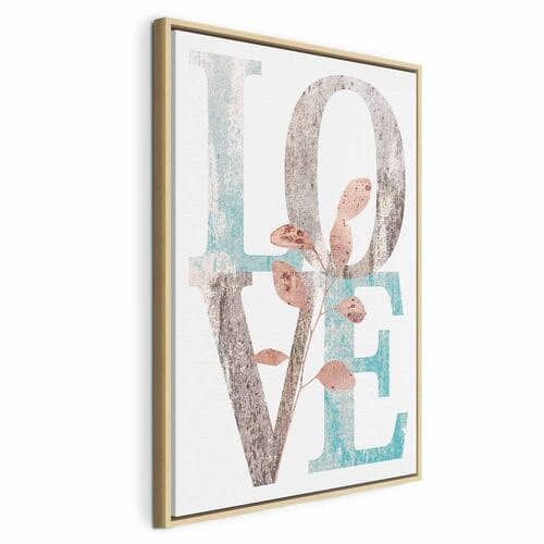 Картина на холсте Kwitnące litery 40×60 см, стандартный холст