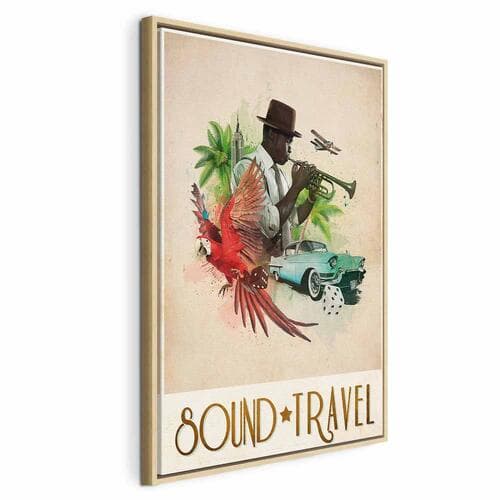Leinwandbild Sound Travel 40×60 cm, Standardleinwand