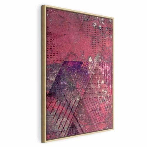 Obraz na płótnie Karmazynowa abstrakcja 40×60 cm, płótno standard