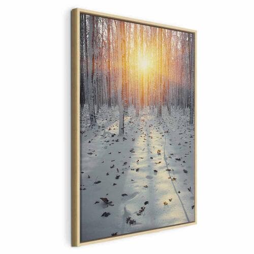 Obraz na płótnie Zimowe popołudnie 40×60 cm, płótno standard