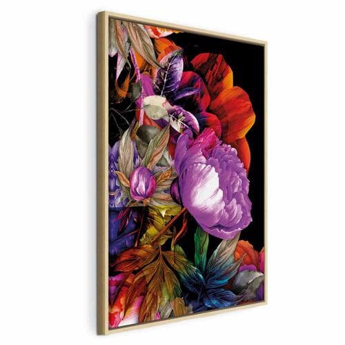 Картина на холсте Natura w kolorach lata - kwiatowy ogród inspiracji 40×60 см, стандартный холст