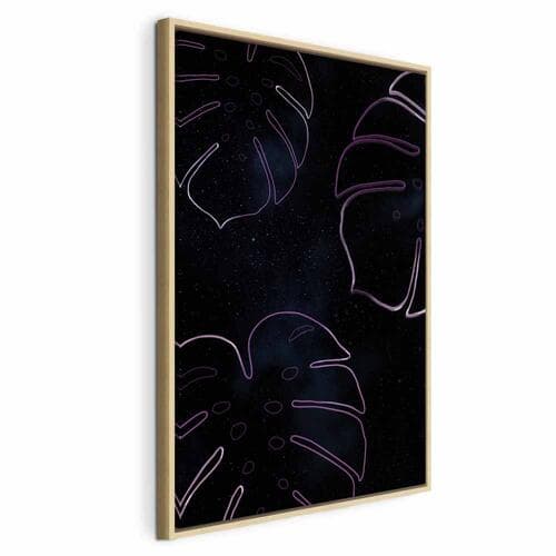 Obraz na płótnie Galaktyczna monstera 40×60 cm, płótno standard