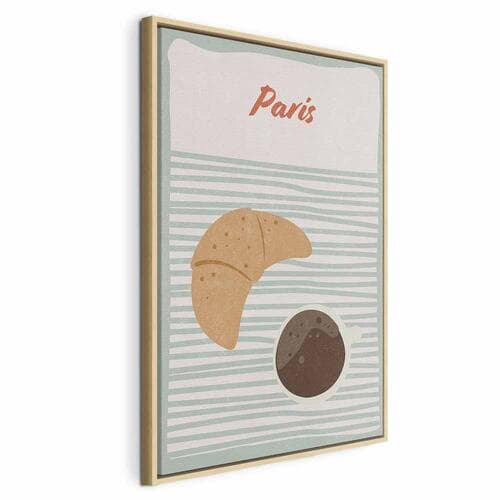 Картина на холсте Paryskie śniadanie 60×90 см, стандартный холст