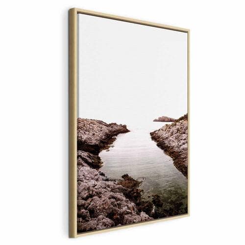 Obraz na płótnie Skalista przystań 60×90 cm, płótno standard