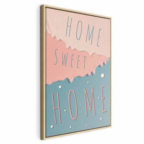 Canvas print Napisy: Home Sweet Home 60×90 cm, standard canvas