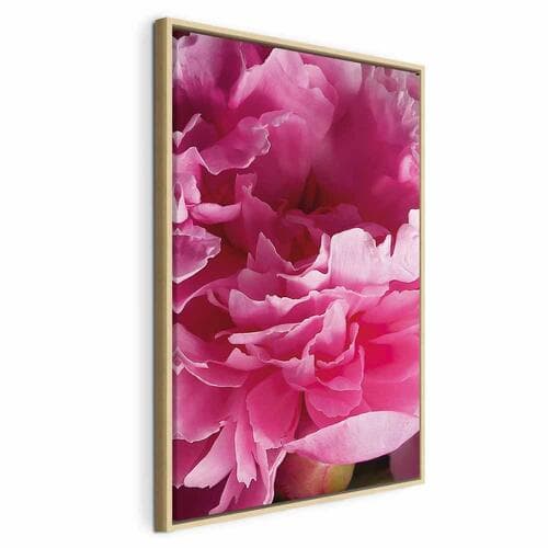 Leinwandbild Rozkwit piękna - różowy kwiat piwonii w objęciach natury 60×90 cm, Standardleinwand