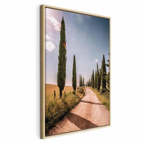 Картина на холсте Włoskie cypry 60×90 см, стандартный холст