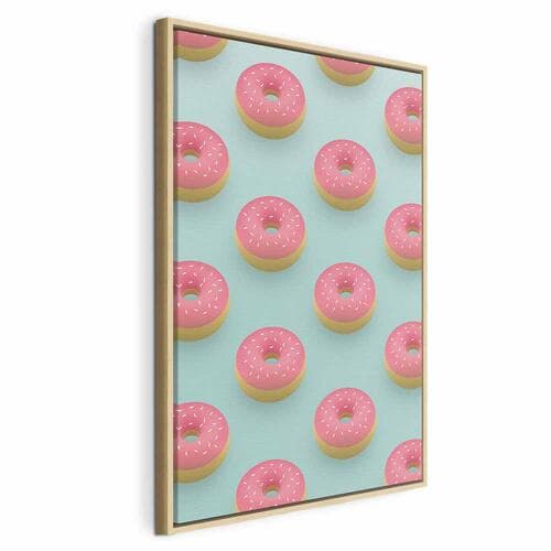 Картина на холсте Pastelowe donuty 60×90 см, стандартный холст