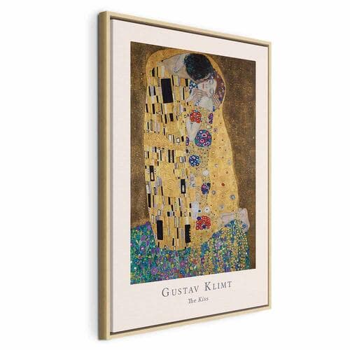 Obraz na płótnie Gustav Klimt - The Kiss 60×90 cm, płótno standard