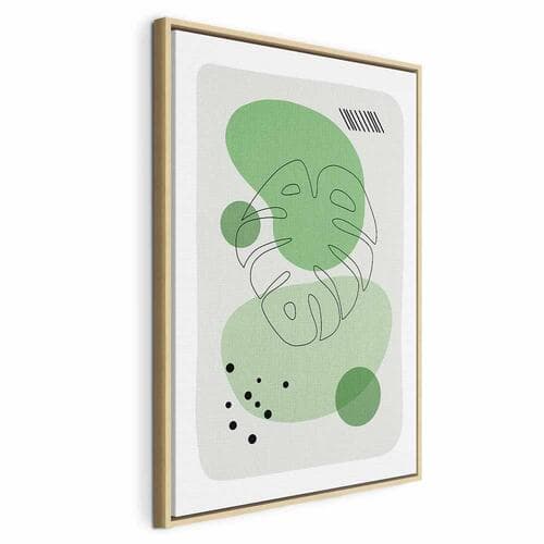 Leinwandbild Zielona estetyka Monstery 60×90 cm, Standardleinwand