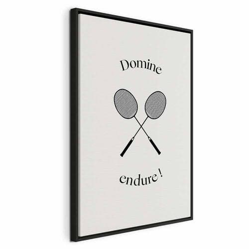 Obraz na płótnie Czarne rakiety do badmintona 40×60 cm, płótno standard
