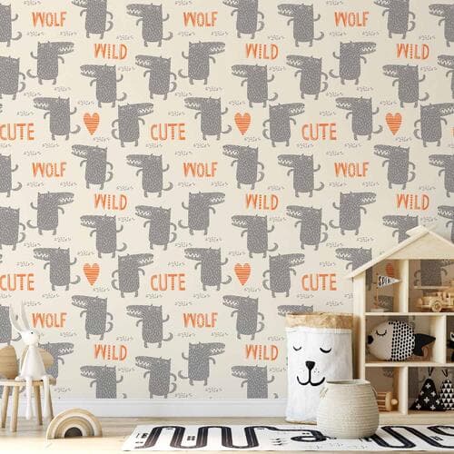 Wallpaper Uroczy wilk 50×1000 cm, premium non-woven