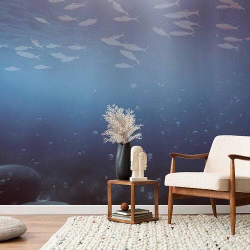 Фотообои Rybki w głębinach 98×70 см, самоклеящийся материал